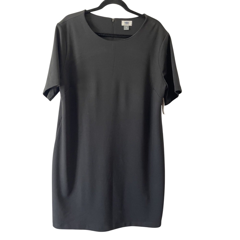 Black Short Sleeve Dress Old Navy Size XL‎ New With Tags - Polyester Blend